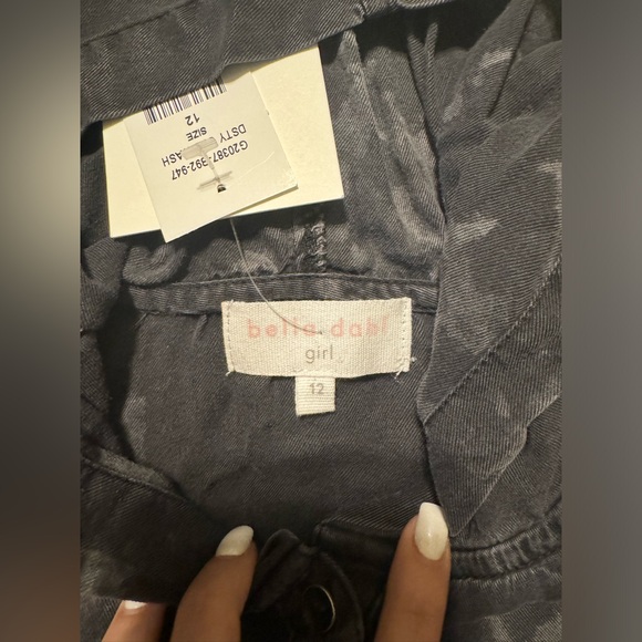 Bella Dahl Girl's Printed Hoodie Sweatshirt - Picture 4 of 4